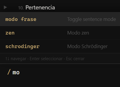 Activating Sentence Mode from the command Terminal